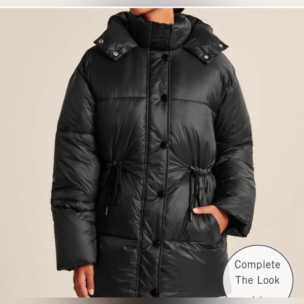 Abercrombie Air Cloud Mid Puffer- used once